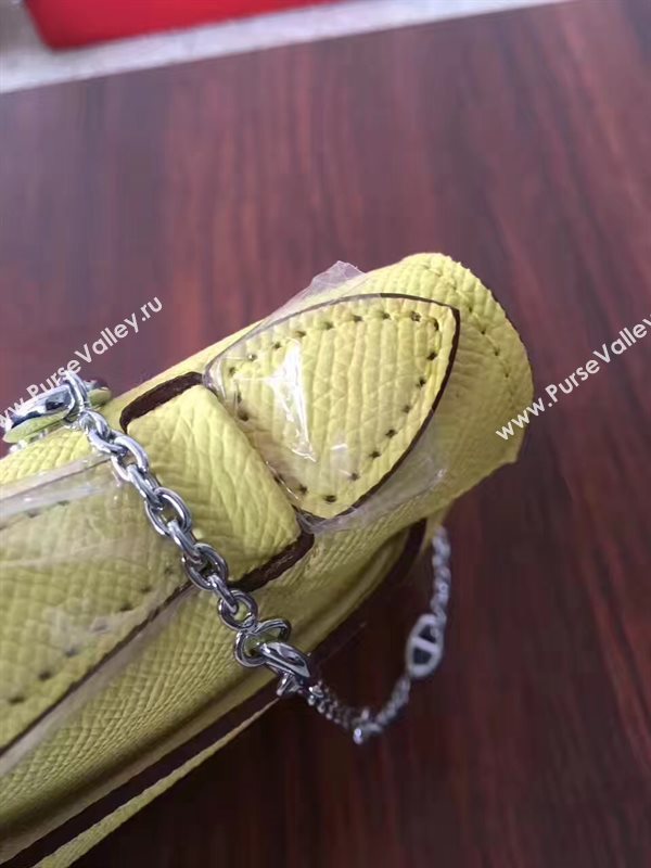 Hermes mini Epsom yellow Kelly bag 5159