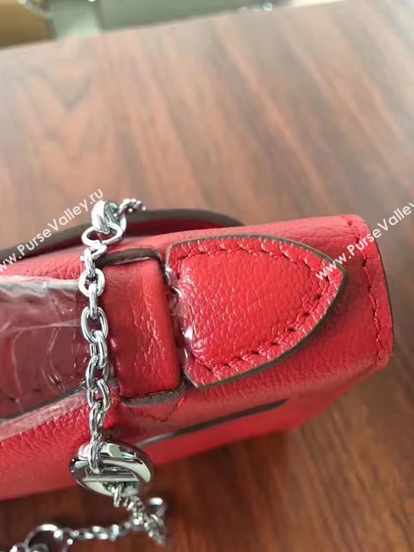 Hermes mini Chevre red Kelly bag 5162