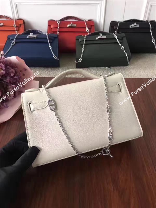 Hermes mini Chevre cream Kelly bag 5164