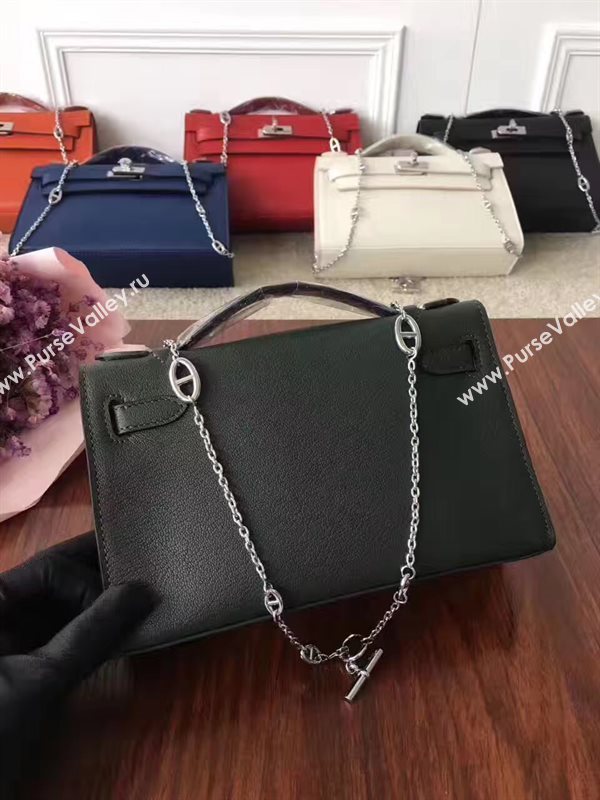 Hermes mini Chevre black Kelly bag 5167