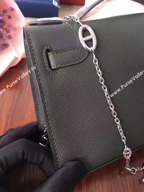 Hermes mini Chevre black Kelly bag 5167