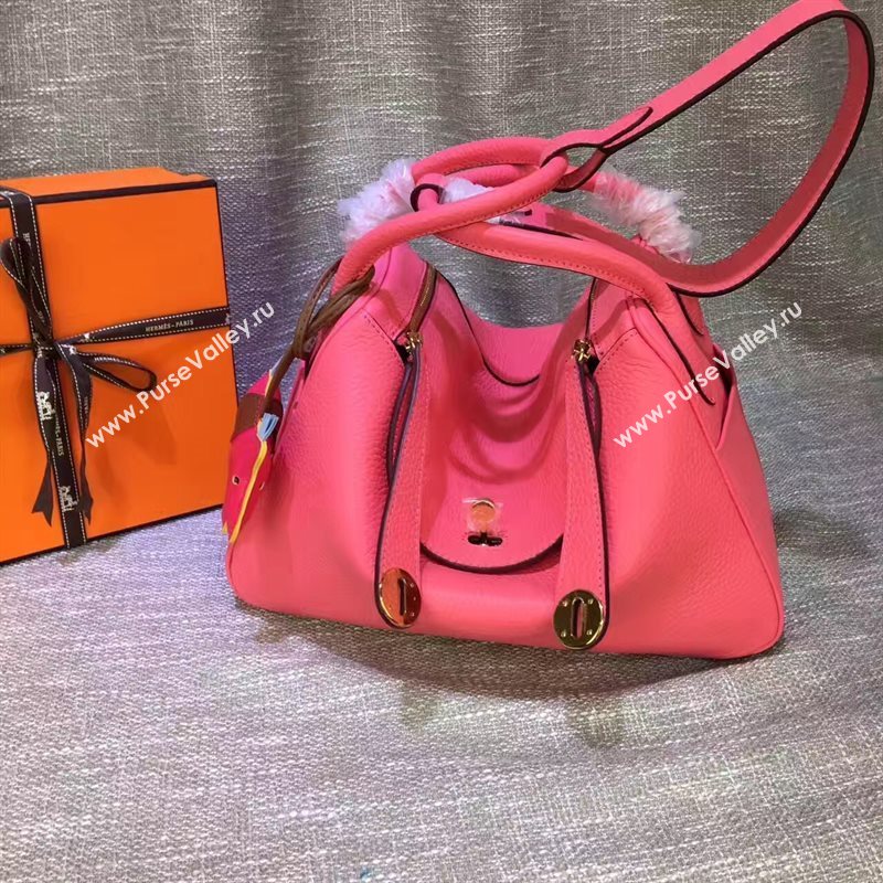 Hermes Lindy red rose bag 5171