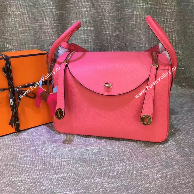 Hermes Lindy red rose bag 5171
