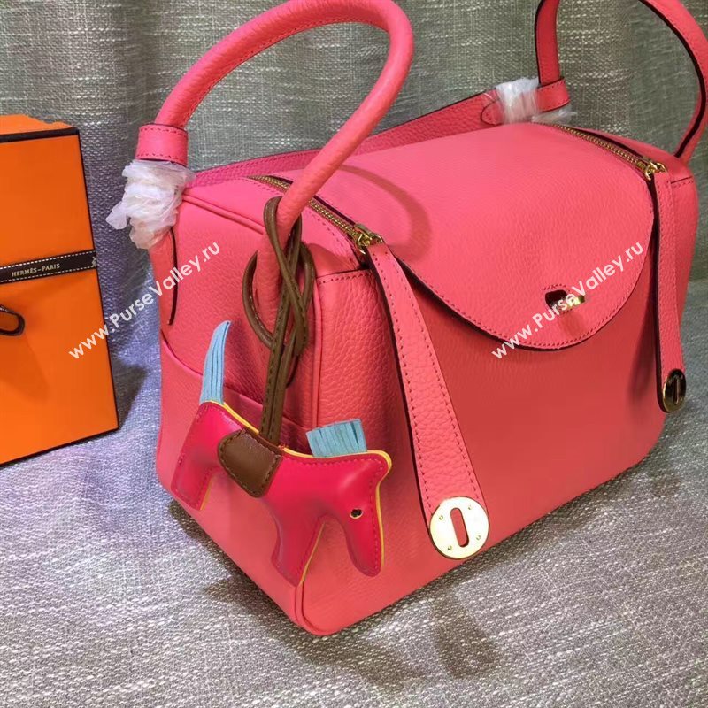 Hermes Lindy red rose bag 5171