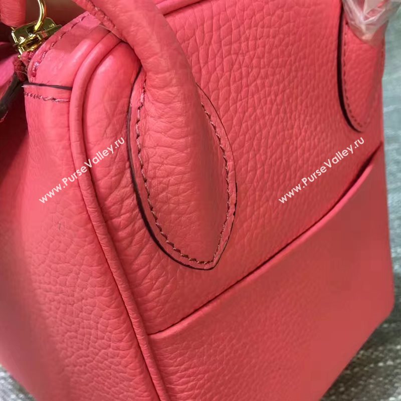 Hermes Lindy red rose bag 5171
