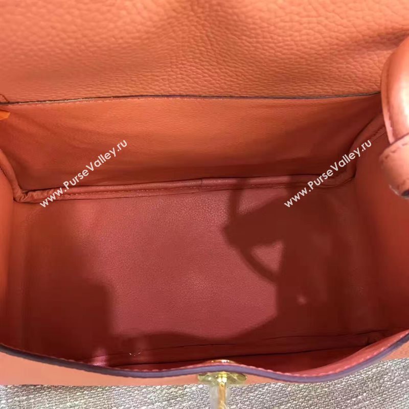 Hermes orange Lindy bag 5174