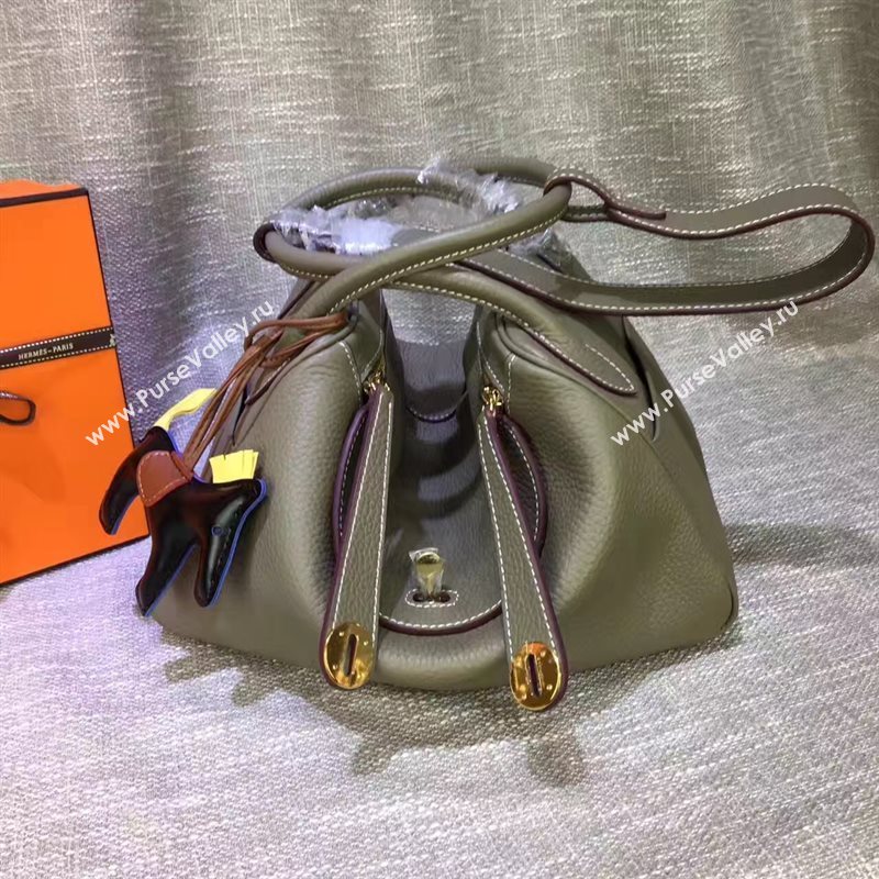 Hermes gray Lindy bag 5175
