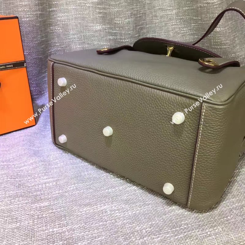 Hermes gray Lindy bag 5175