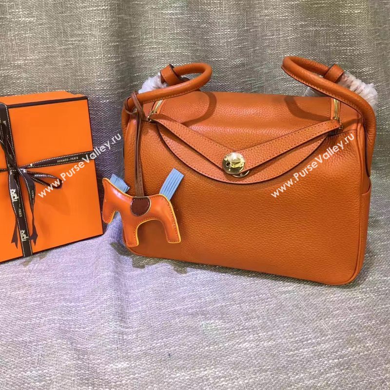 Hermes orange Lindy bag 5179