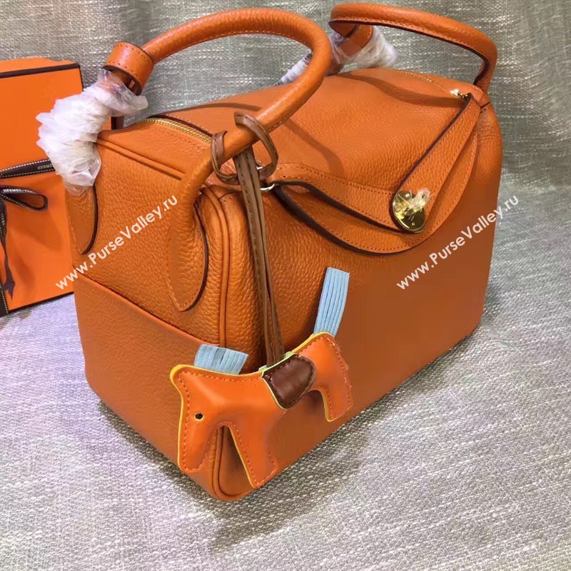 Hermes orange Lindy bag 5179