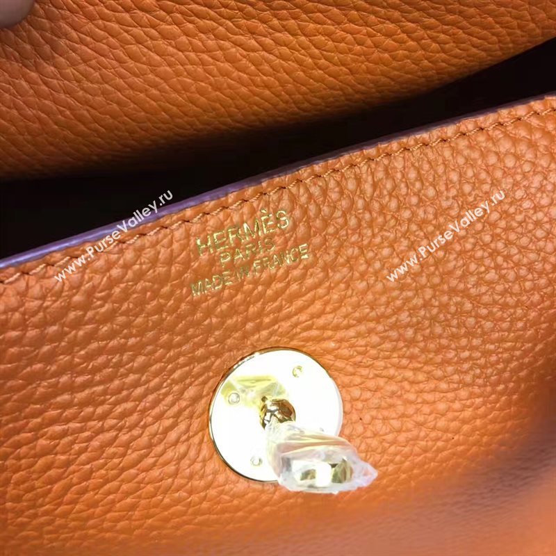 Hermes orange Lindy bag 5179