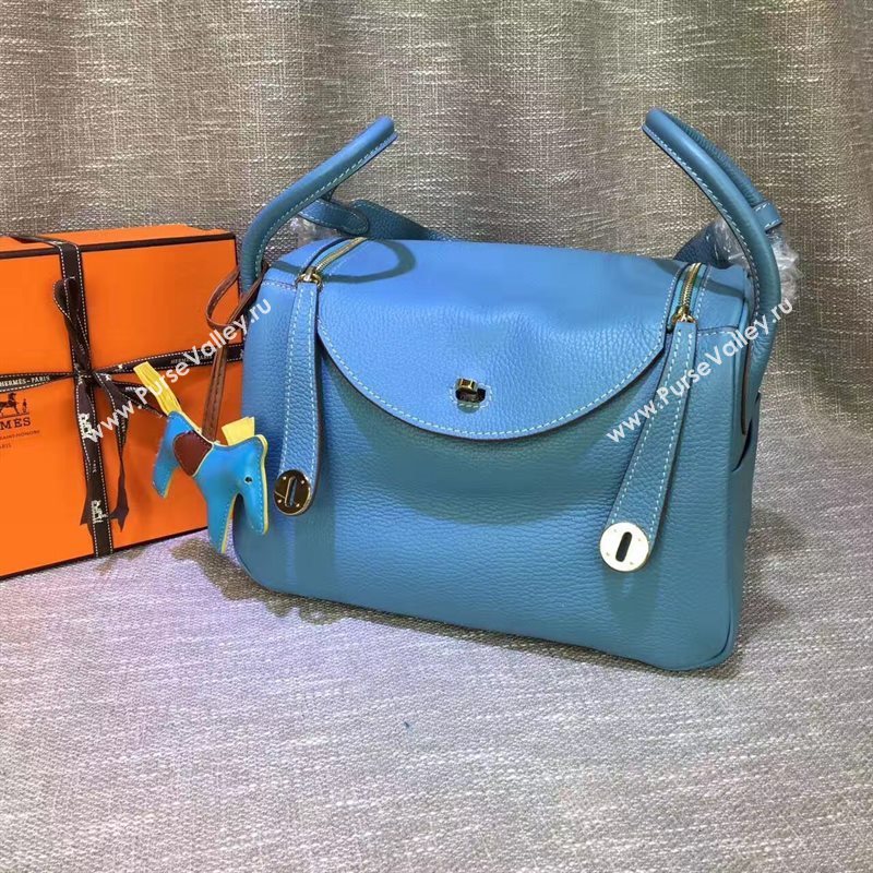 Hermes blue Lindy bag 5180