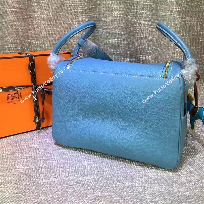 Hermes blue Lindy bag 5180