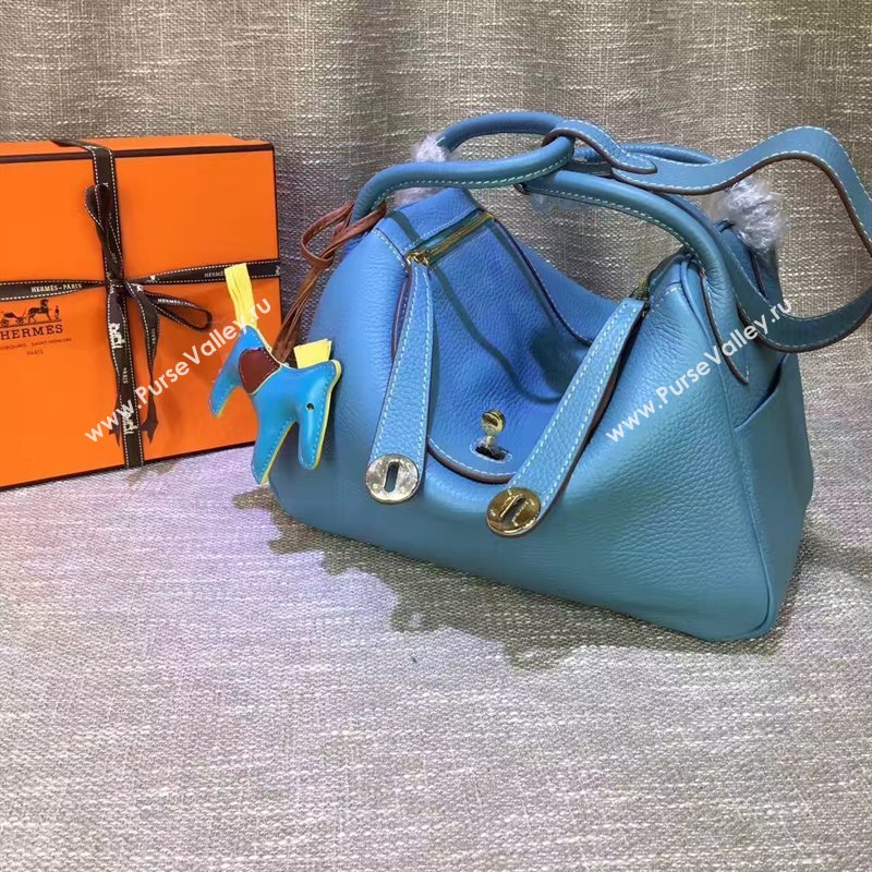 Hermes blue Lindy bag 5180