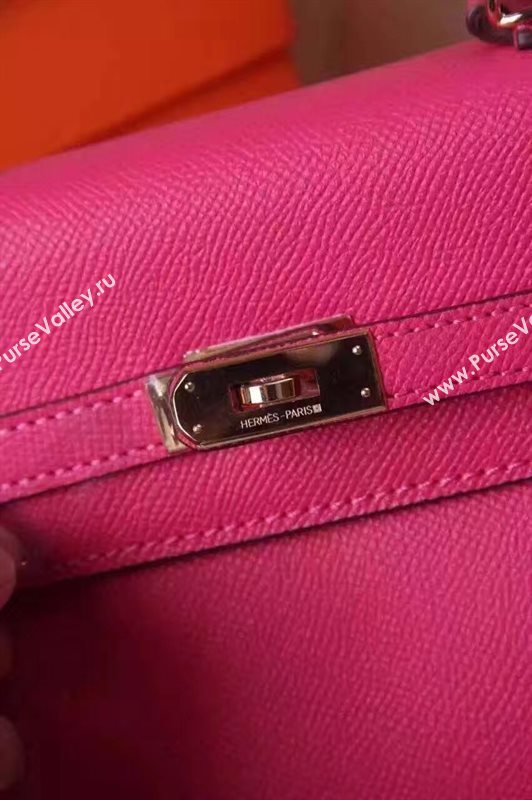 Hermes small Epsom Kelly red rose bag 5182