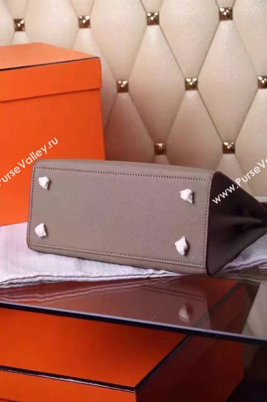 Hermes small Epsom gray Kelly bag 5183