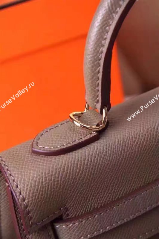 Hermes small Epsom gray Kelly bag 5183