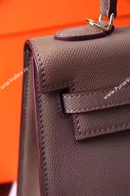 Hermes small Epsom gray Kelly bag 5183