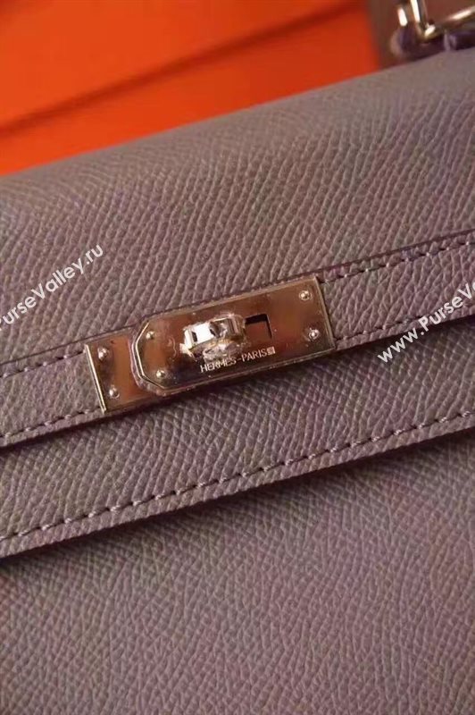 Hermes small Epsom gray Kelly bag 5183