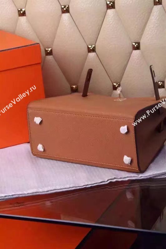Hermes small Epsom tan Kelly bag 5184