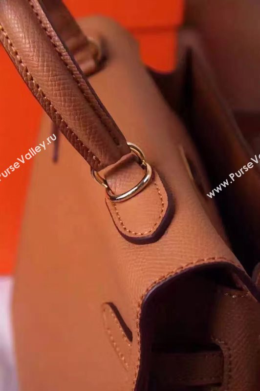 Hermes small Epsom tan Kelly bag 5184