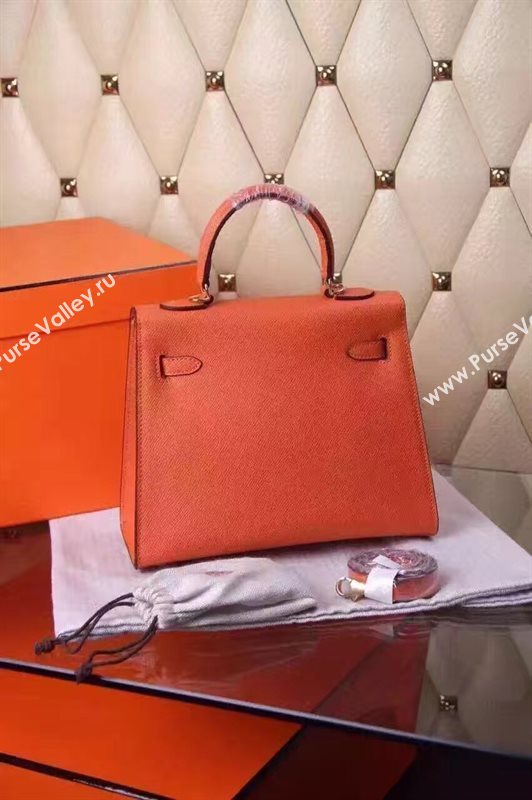 Hermes small Epsom orange Kelly bag 5185