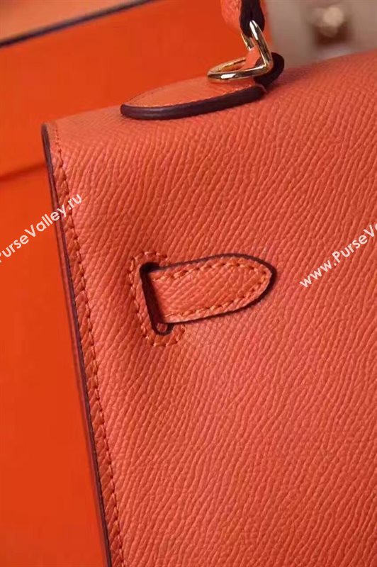 Hermes small Epsom orange Kelly bag 5185