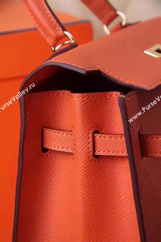 Hermes small Epsom orange Kelly bag 5185