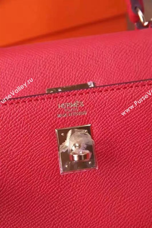 Hermes small Epsom red Kelly bag 5186