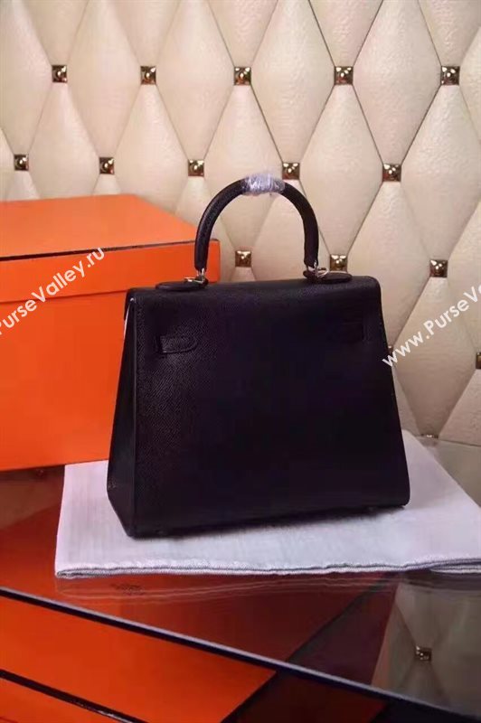 Hermes small Epsom black Kelly bag 5187