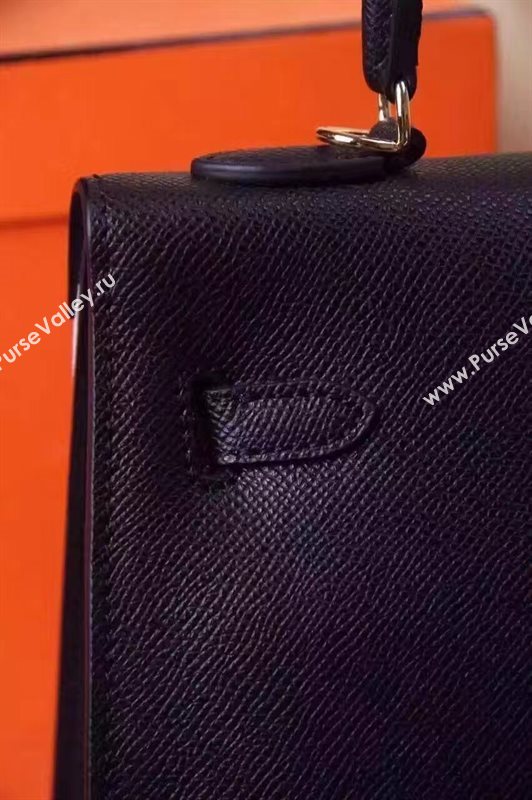 Hermes small Epsom black Kelly bag 5187