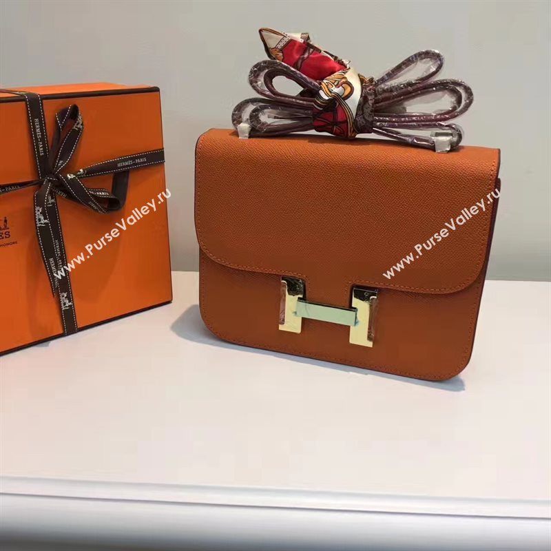 Hermes Epsom orange Constance bag 5188