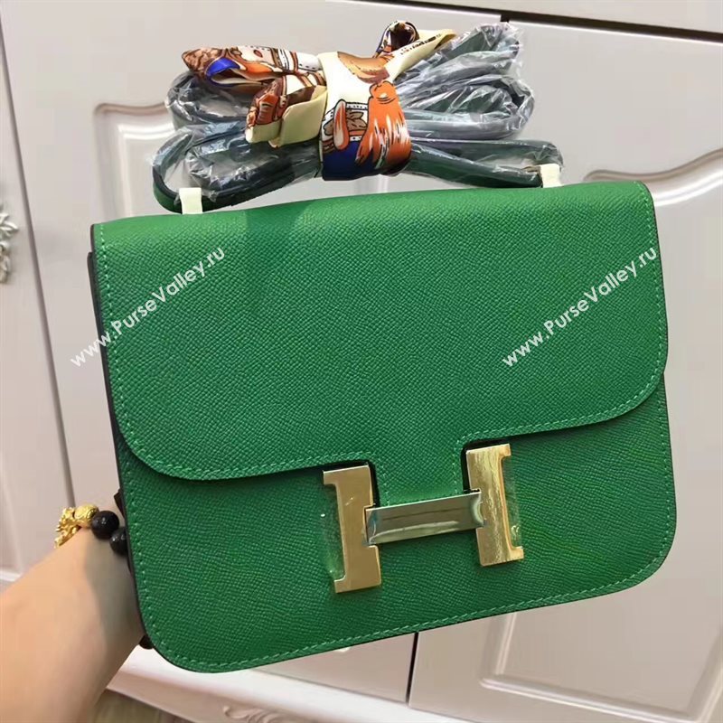 Hermes Epsom green Constance bag 5189