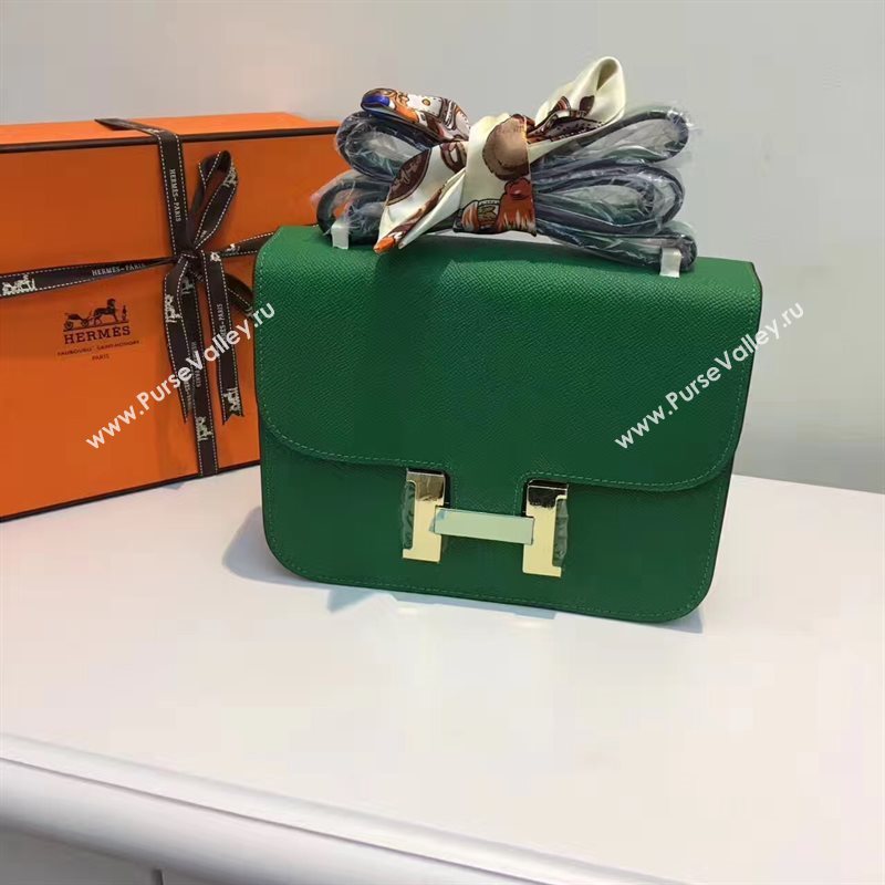 Hermes Epsom green Constance bag 5189