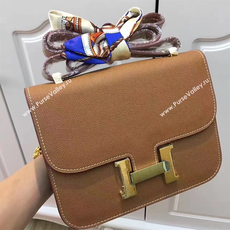 Hermes Epsom tan Constance bag 5190