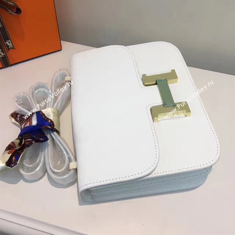 Hermes Epsom white Constance bag 5191