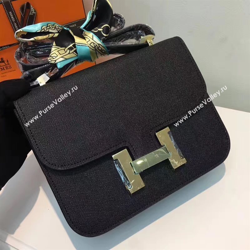 Hermes Epsom black Constance bag 5192