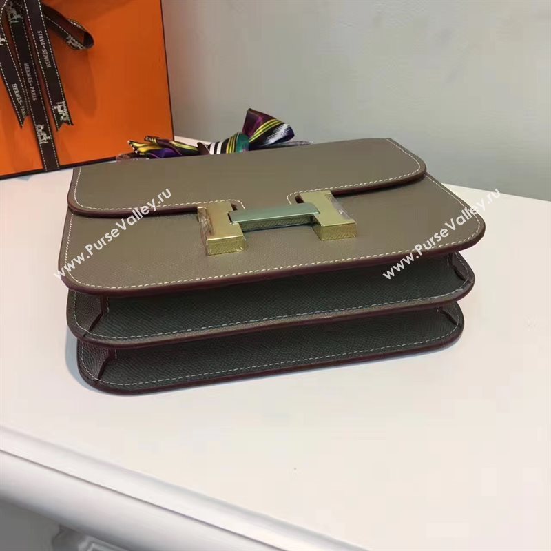 Hermes Epsom gray Constance bag 5193