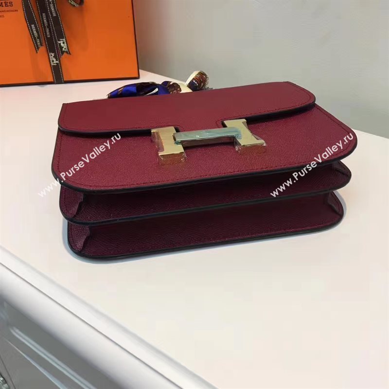 Hermes Epsom wine Constance bag 5195