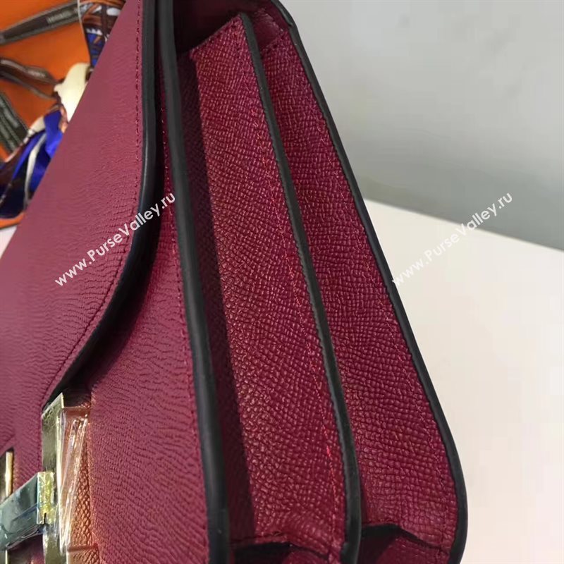 Hermes Epsom wine Constance bag 5195