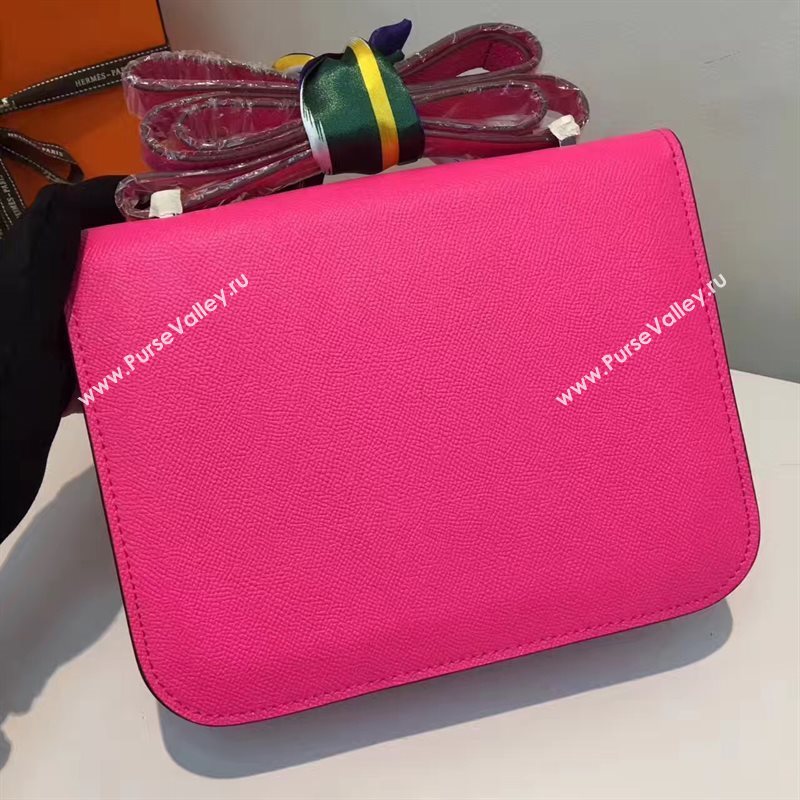 Hermes Epsom Constance red rose bag 5196