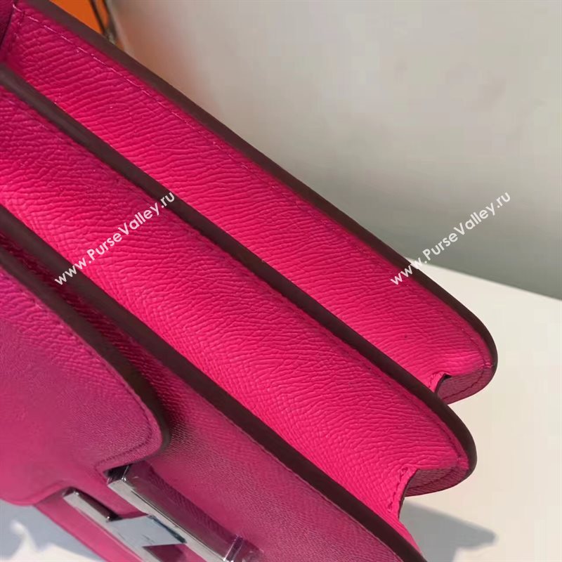 Hermes Epsom Constance red rose bag 5196