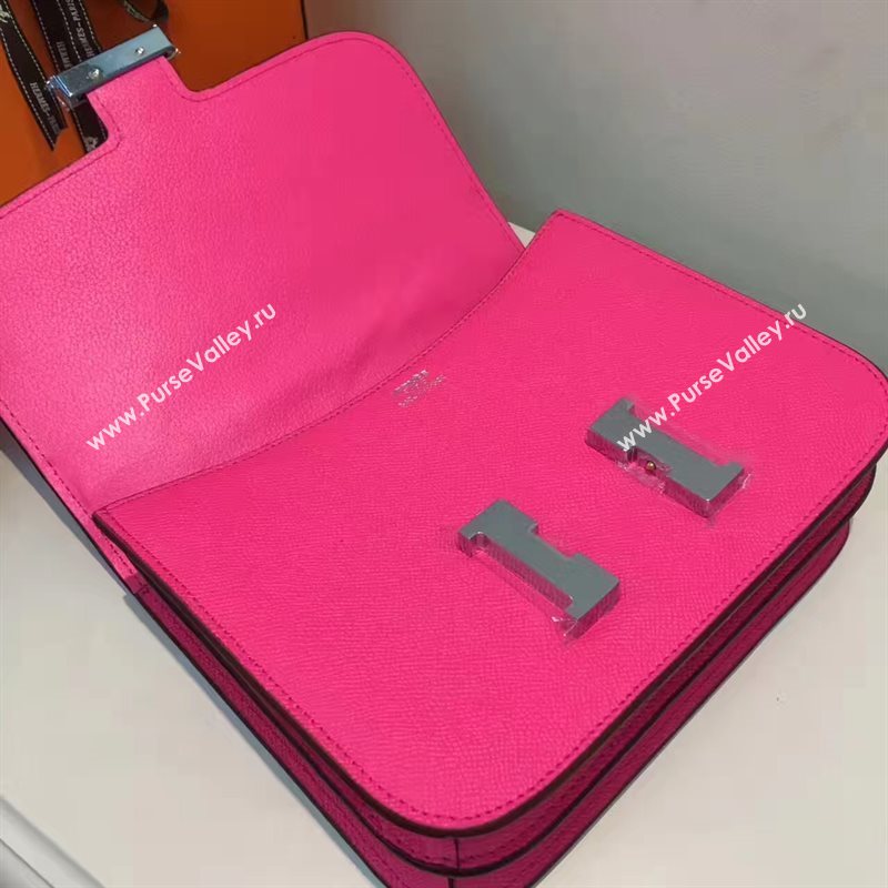 Hermes Epsom Constance red rose bag 5196