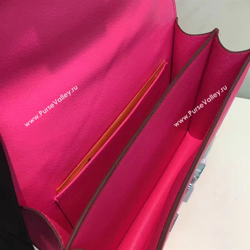 Hermes Epsom Constance red rose bag 5196