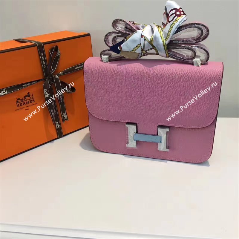 Hermes Epsom pink Constance bag 5198
