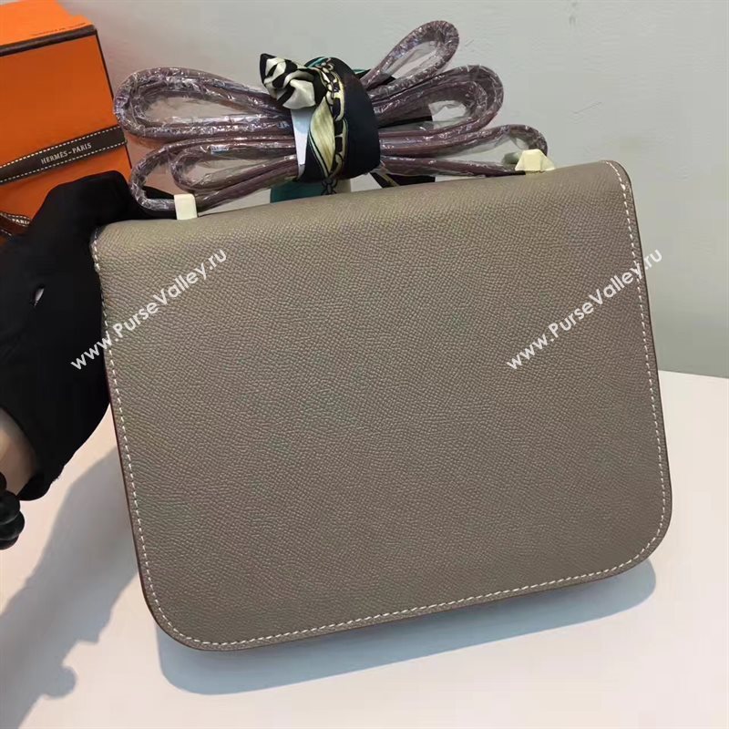 Hermes Epsom gray Constance bag 5199