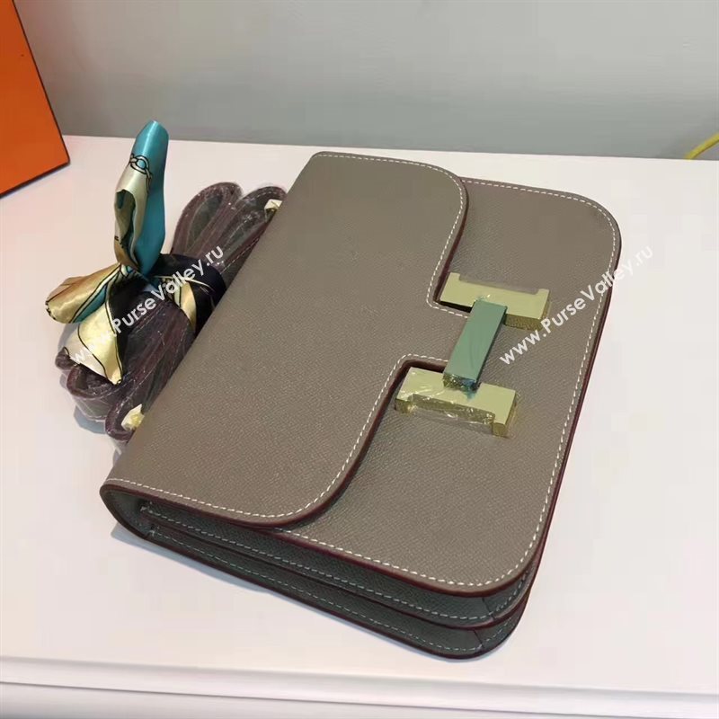 Hermes Epsom gray Constance bag 5199