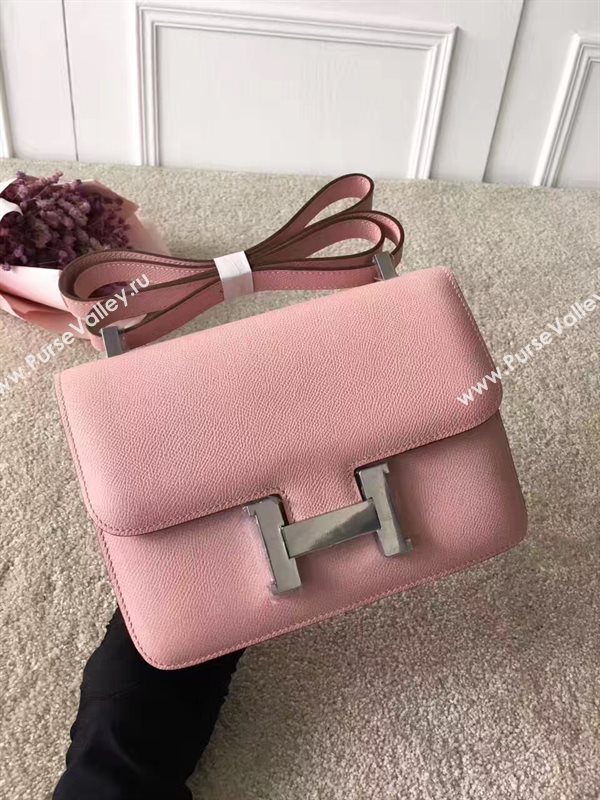Hermes Constance top pink leather bag 5103