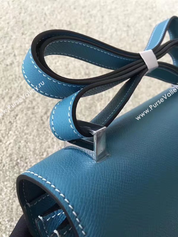 Hermes Constance top blue leather bag 5105