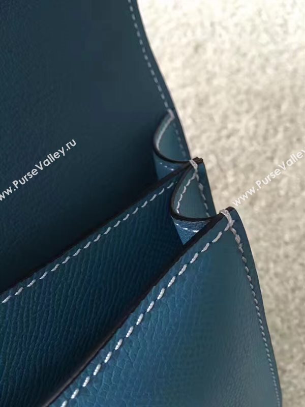 Hermes Constance top blue leather bag 5105